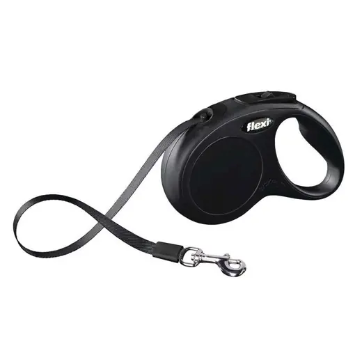 15kg hund 5m Flexi Tape sort | Nedsat pris